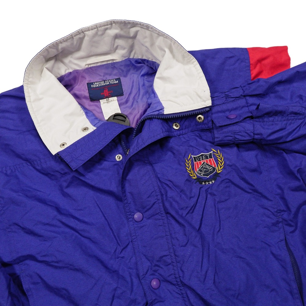 VTG MILLER'S Women's L USET United States Equestrian Team USA Windbreaker Jacket
